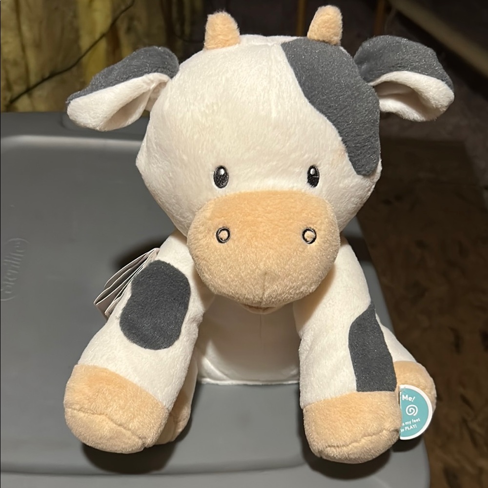 NWT Baby Gund Adorable Plush Cow Toy